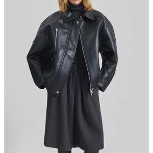 Frankie Shop Enora Leather Jacket